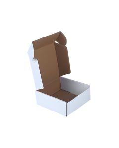 03ply White Flat Corrugated Boxes, 10cm x 10cm x 4cm