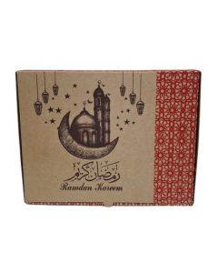 Brown 03ply Ramadan Meal Corrugated Boxes, 35cm x 26cm x 7cm 