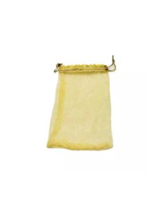 Golden Drawstring Organza Bags, 13cm x 20cm