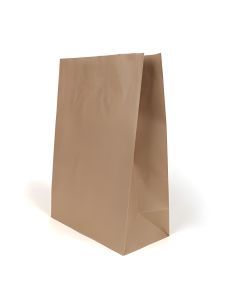 55gsm Brown Gusset Grocery Paper Bags, 22cm x 28cm