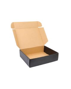 03ply Black Flat Corrugated Boxes, 20cm x 13cm x 4cm