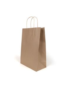 Brown Paper Bags with Gusset & Handle, 30cm x 15cm x 28cm