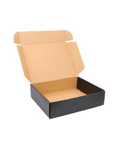 03ply Black Flat Corrugated Boxes, 20cm x 13cm x 4cm