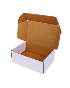 03ply White Flat Corrugated Boxes, 23cm x 15cm x 8cm