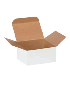 03ply White Reverse Tuck in Corrugated Boxes, 10cm x 8cm x 5cm