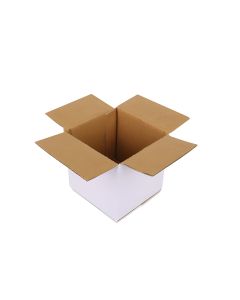 03ply White Universal Corrugated Boxes, 20cm x 10cm x 10cm