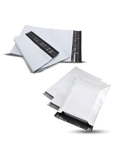With AWB window Flap Seal Courier Bags, 40cm x 45cm + 5cm