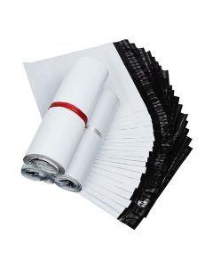 With AWB window Flap Seal Courier Bags, 40cm x 45cm + 5cm