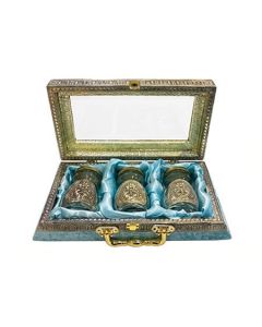 Royal Embellished Dryfruit Gift Box - 3 Jars