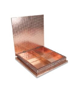 Copper Dry Fruit Gift Boxes, 20cm x 20cm x 5cm