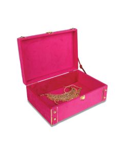 Pink Trunk Box, 25cm x 18cm x 10cm
