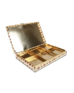 Printed Divider Dry Fruit Gift Box, 38cm x 25cm x 5cm