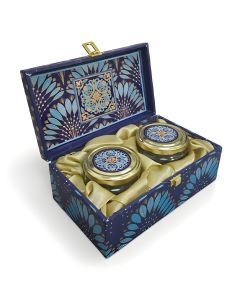 Printed Design Dry Fruit Gift Box with 2 Jars, 25cm x 15cm x 8cm