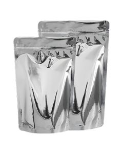 Metallized Stand-up Pouches with Zipper, 15cm x 23cm