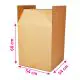 Brown, 05ply Corrugated Boxes, 54cm x 54cm x 68cm, Pack of 1