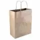 Brown, 100gsm, Gusset, Twist Handle, Shopping, Bags, 28cm x 15cm x 28cm, Pack of 250