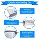 60microns, With AWB window, Flap Seal, Courier Bags, 50cm x 50cm + 5cm, Pack of 1kg